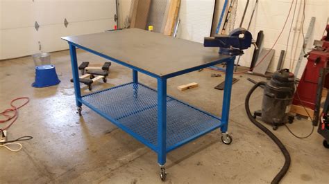 metal sheet welding table over wood|diy welding tables.